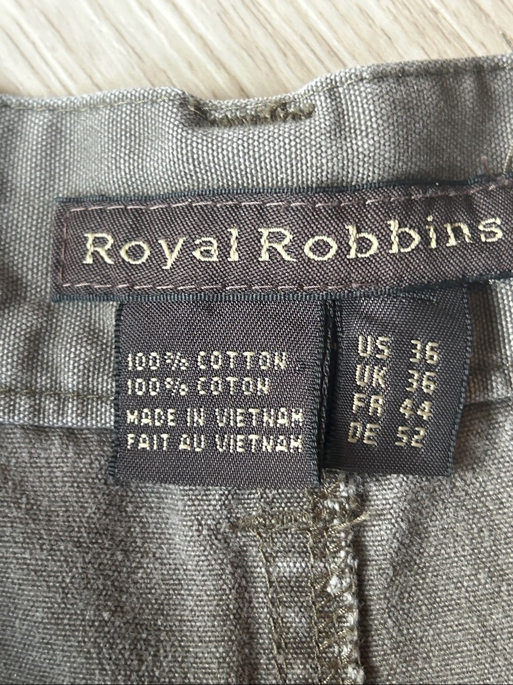 Royal Robbins Relaxed Tailored
Cotton Shorts 36 Olive SPF Golf Casual Utility - Picture 4 of 9